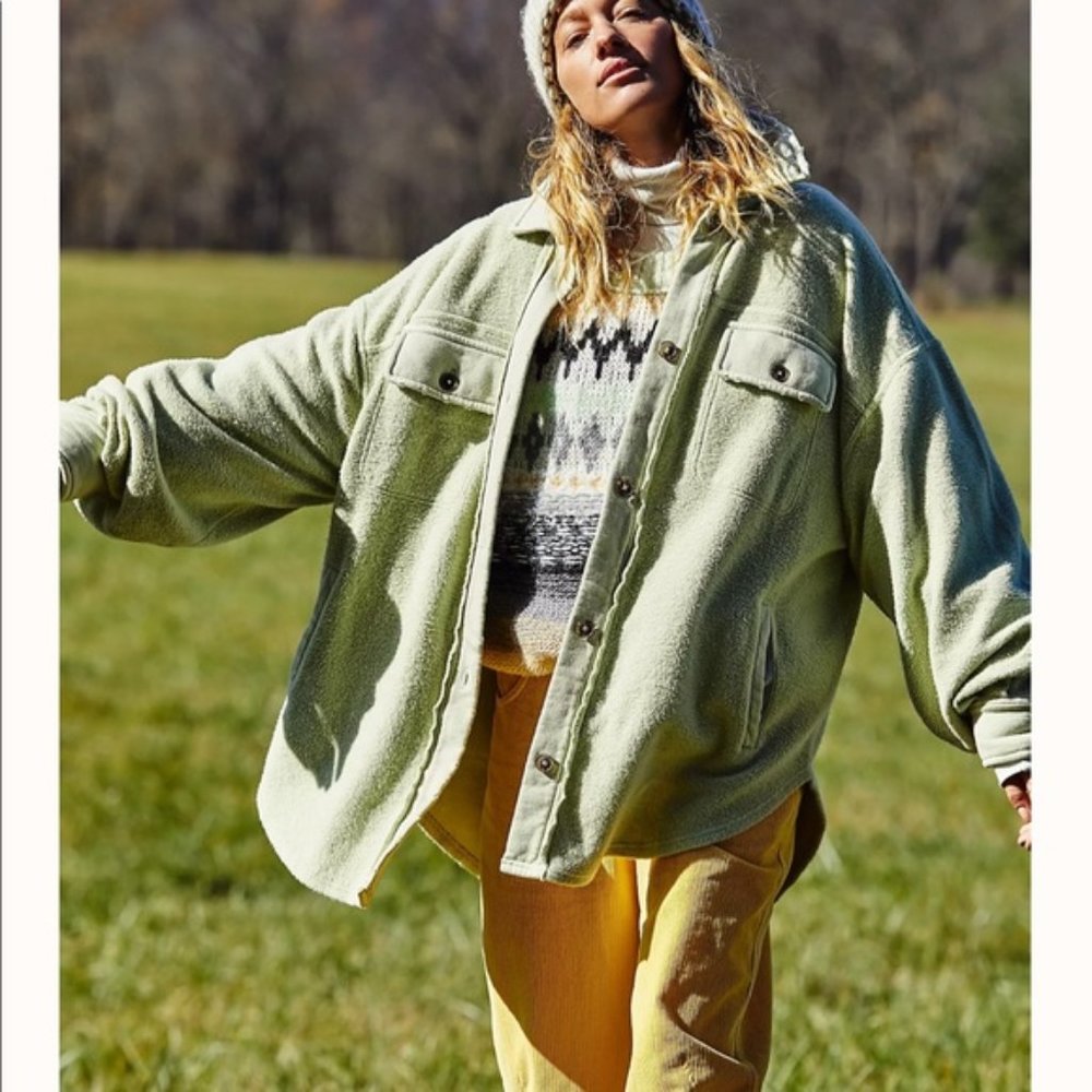Free people Ruby jacket XS sugared mint
